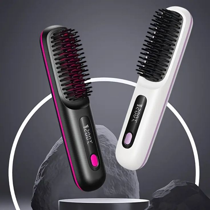 Brosse chauffante portable